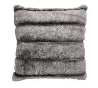 Paris Prix Coussin Imitation Fourrure Lounge 40x40cm Gris Foncé