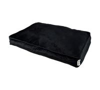 Paris Prix Coussin Rectangle Chien & Chat Velours Crafty 80cm Noir