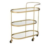 Paris Prix Desserte 3 Niveaux Design Leanor 84cm Or