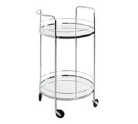 Paris Prix Desserte Design 2 Niveaux Palace 80cm Argent