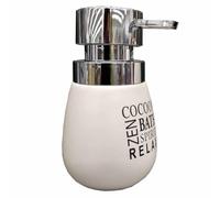 Paris Prix Distributeur de Savon Imprimé Tikal 14cm Blanc