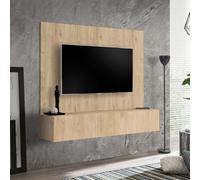 Paris Prix Ensemble Meuble TV Fly B 160cm Naturel