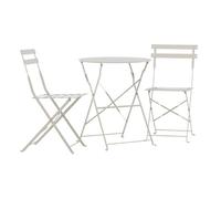 Paris Prix Ensemble Table de Jardin & 2 Chaises Tao 71cm Beige