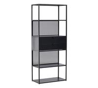 Paris Prix Étagère 4 Niveaux en Métal Santiago 185cm Noir