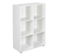 Paris Prix Étagère 6 Cases Jake 110cm Blanc