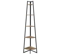 Paris Prix Étagère d'angle 5 Niveaux Essentiel 180cm Naturel & Noir