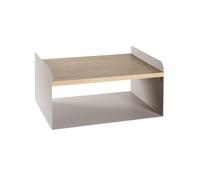 Paris Prix Étagère Murale 2 Niveaux Korfu 40cm Gris & Chêne