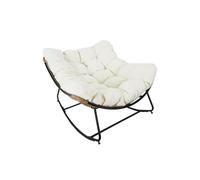Paris Prix Fauteuil à Bascule & Coussin Tulum 114cm Beige