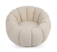 Paris Prix Fauteuil Coquillage Bouclette Galen 92cm Beige