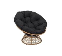 Paris Prix Fauteuil Design Cancun 96cm Noir & Naturel