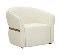 Paris Prix Fauteuil Design Minsk 86cm Blanc & Or