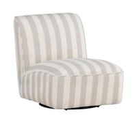 Paris Prix Fauteuil Lounge à Rayures My 88cm Beige