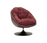 Paris Prix Fauteuil Pivotant Capitonné Conca 84cm Bordeaux