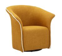Paris Prix Fauteuil Pivotant Design Siena 83cm Moutarde