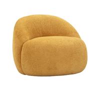 Paris Prix Fauteuil Tissu Bouclette Ginevra 81cm Jaune