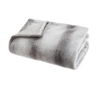 Paris Prix Fééric Lights and Christmas - Plaid Imitation Fourrure Cocon 130x160cm Gris