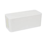 Paris Prix Five Simply Smart - Boite de Rangement Cache Câble & Prise 32cm Blanc