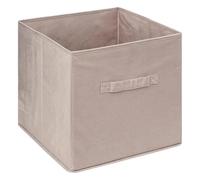 Paris Prix FIVE Simply Smart - Boîte de Rangement Carrée Velours Mix N Modul 31x31cm Lin