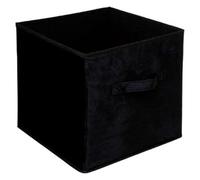 Paris Prix FIVE Simply Smart - Boîte de Rangement Carrée Velours Mix N Modul 31x31cm Noir