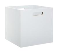 Paris Prix Five Simply Smart - Boite de Rangement en Bois Evy 31x31cm Blanc