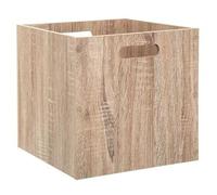 Paris Prix Five Simply Smart - Boite de Rangement en Bois Evy 31x31cm Naturel