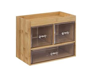 Paris Prix FIVE Simply Smart - Boîte Organiseur 3 Tiroirs Selena 24cm Naturel