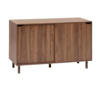 Paris Prix Five Simply Smart - Buffet 2 Portes Coulissantes Slidy 120cm Marron