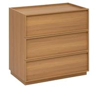 Paris Prix Five Simply Smart - Commode 3 Tiroirs Framy 80cm Marron