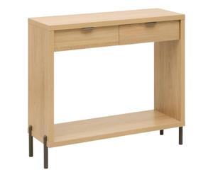 Paris Prix Five Simply Smart - Console 2 Tiroirs Alvo 92cm Beige