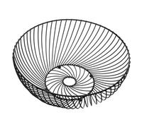 Paris Prix Five Simply Smart - Corbeille à Fruits en Métal Torsade 30cm Noir