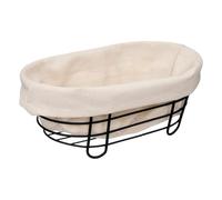 Paris Prix FIVE Simply Smart - Corbeille à Pain Ovale Bistrot 28cm Noir & Blanc