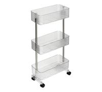Paris Prix Five Simply Smart - Desserte 3 Niveaux Plastor 80cm Transparent