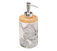 Paris Prix Five Simply Smart - Distributeur de Savon Blackflora 18cm Blanc