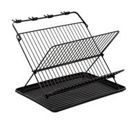 Paris Prix Five Simply Smart - Égouttoir 2 Niveaux Pliable 42cm Noir