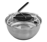 Paris Prix Five Simply Smart - Essoreuse à Salade en INOX Levier 3,5L Argent