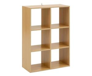 Paris Prix Five Simply Smart - Étagère 6 Cases Mix Tasso 102cm Naturel