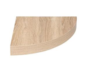 Paris Prix Five Simply Smart - Étagère d'angle Murale Fixy 25cm Chêne Naturel