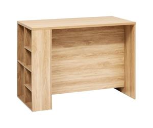 Paris Prix Five Simply Smart - Ilot Central de Cuisine Abana 120cm Naturel