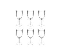 Paris Prix Five Simply Smart - Lot de 6 Verres à Pied Estiva 35cl Transparent