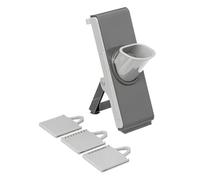 Paris Prix Five Simply Smart - Mandoline à Piston Multidécoupe 26cm Gris