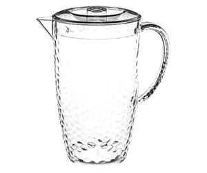 Paris Prix Five Simply Smart - Pichet à Eau Plastique Martelé 2L Transparent