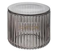 Paris Prix FIVE Simply Smart - Pot à Coton en Verre Glass 10cm Gris