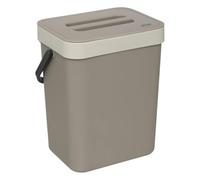 Paris Prix FIVE Simply Smart - Poubelle à Compost Double Fixation 5L Beige
