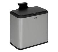 Paris Prix FIVE Simply Smart - Poubelle à Compost Inox 5L Gris