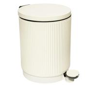 Paris Prix FIVE Simply Smart - Poubelle de Salle de Bain Onyx 5L Beige Lin
