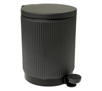 Paris Prix FIVE Simply Smart - Poubelle de Salle de Bain Onyx 5L Gris Ardoise