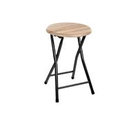 Paris Prix Five Simply Smart - Tabouret Pliant Utilitaire 46cm Noir & Naturel