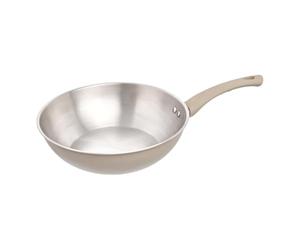 Paris Prix FIVE Simply Smart - Wok en Inox Solstice 28cm Beige