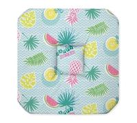 Paris Prix Galette de Chaise Happy Summer 36x36cm Multicolore