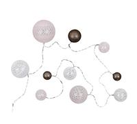 Paris Prix Guirlande Boules 10 Led Multi Taille 192cm Rose